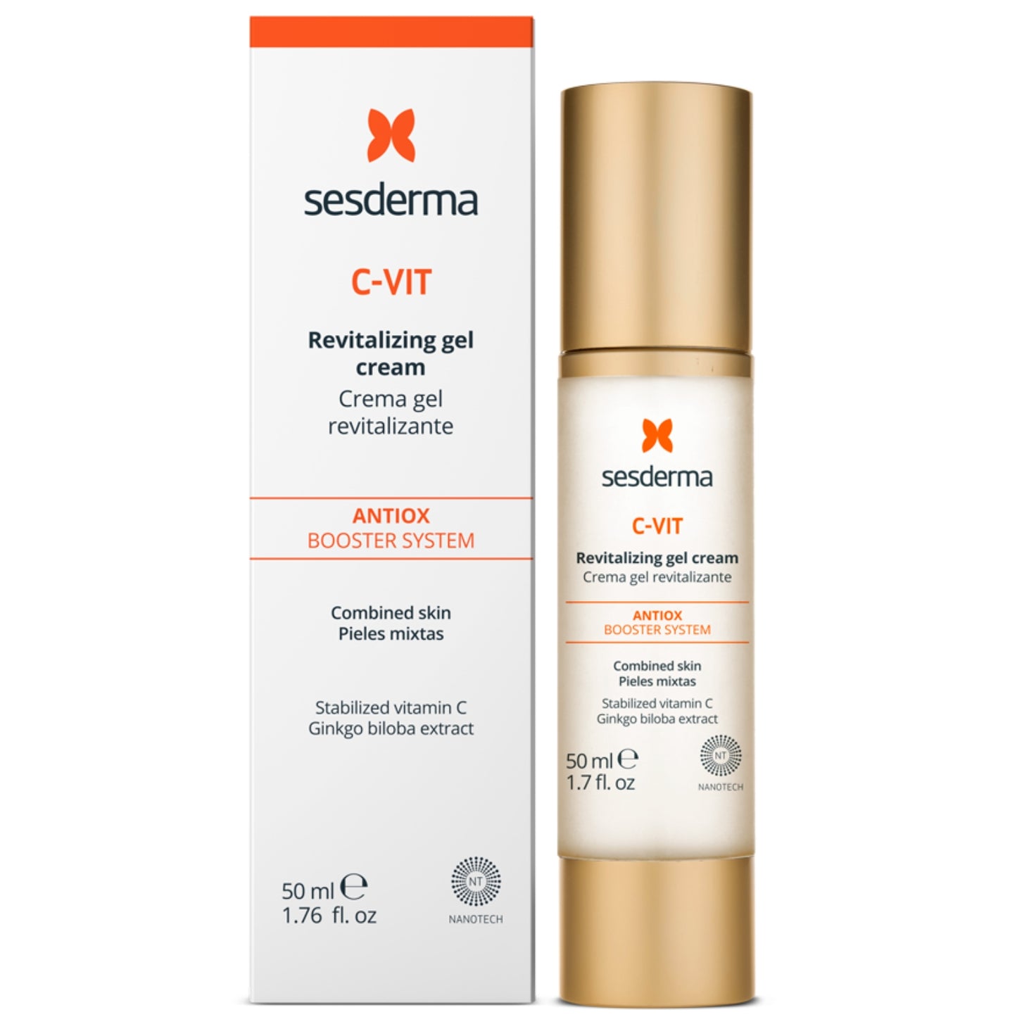 SESDERMA C-VIT ATGAIVINAMASIS GELINIS VEIDO KREMAS, 50 ML
